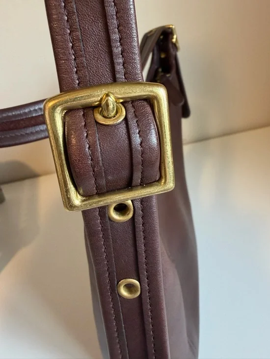 Vintage Coach Slim Duffle in Mahogany - 9816 - Picture 9 of 9